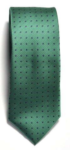 Dotted Tie - Green/Navy