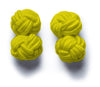 Knot-on-bar Cufflink - Yellow