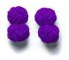 Knot-on-bar Cufflink - Purple