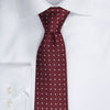 Dotted Tie - Wine/White